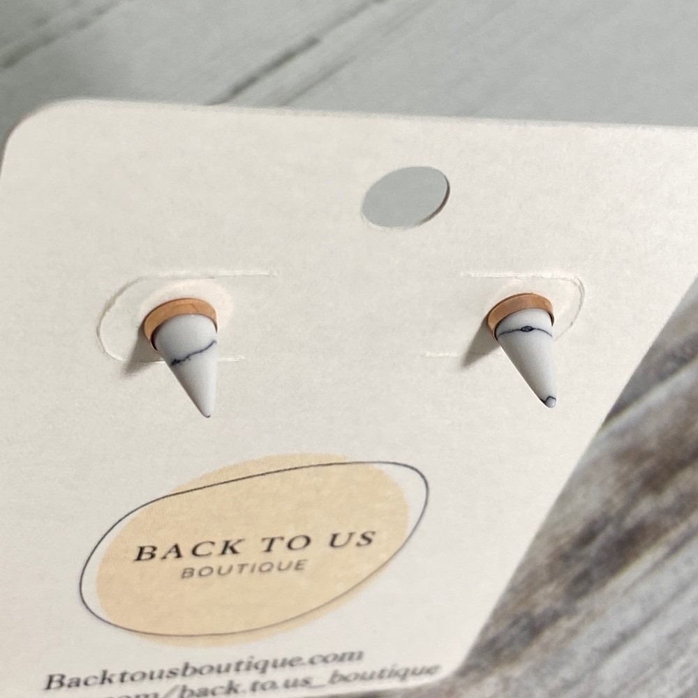 Marble Cone Studs